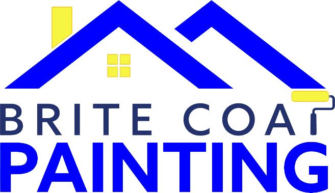 A painting company logo with the words white co.